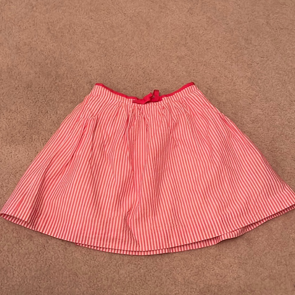 French brand Jacadi; size 12 teen girl; red and white striped skirt